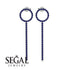 Hanging Circle Sapphire Earrings - Lilah No. 15 image 11