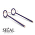 Hanging Circle Sapphire Earrings - Lilah No. 14 image 2