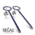 Hanging Circle Sapphire Earrings - Lilah No. 15 image 4