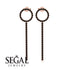 Hanging Circle Black Diamond Earrings - Lilah No. 8 image 11