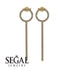 Hanging Circle Diamond Earrings - Lilah No. 1 image 11
