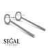 Hanging Circle Diamond Earrings - Lilah No. 3