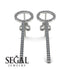 Hanging Circle Diamond Earrings - Lilah No. 3 image 3