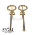 Hanging Circle Diamond Earrings - Lilah No. 1