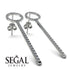Hanging Circle Diamond Earrings - Lilah No. 3 image 4