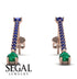 Hanging Oval Emerald Earrings - Tatiana No. 29 image 1
