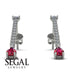 Hanging Oval Ruby Earrings - Tatiana No. 48 image 11