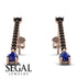 Hanging Oval Sapphire Earrings - Tatiana No. 68 image 11