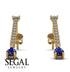 Hanging Oval Sapphire Earrings - Tatiana No. 61 image 11