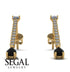 Hanging Oval Black Diamond Earrings - Tatiana No. 31 image 11