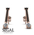 Hanging Oval Diamond Earrings - Tatiana No. 8 image 11