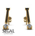 Hanging Oval Diamond Earrings - Tatiana No. 7 image 11