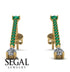 Hanging Oval Diamond Earrings - Tatiana No. 4