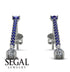 Hanging Oval Diamond Earrings - Tatiana No. 15 image 11