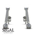 Hanging Oval Diamond Earrings - Tatiana No. 3 image 11
