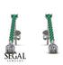 Hanging Oval Diamond Earrings - Tatiana No. 6 image 11