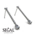 Hanging Oval Diamond Earrings - Tatiana No. 3 image 3