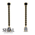 Hanging Oval Diamond Earrings - Tatiana No. 7 image 4