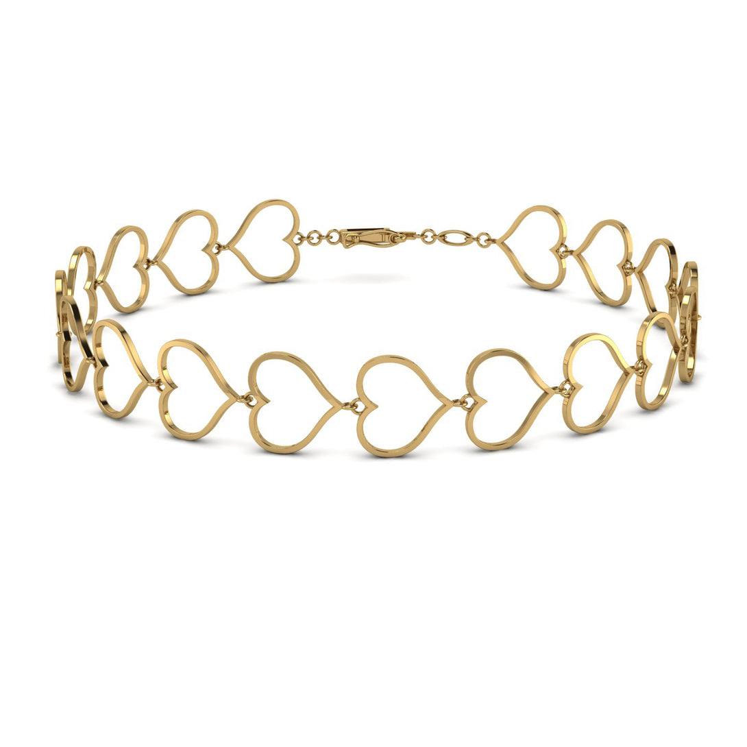 Hear Gold Minimalist Bracelet - Kenley No. 1