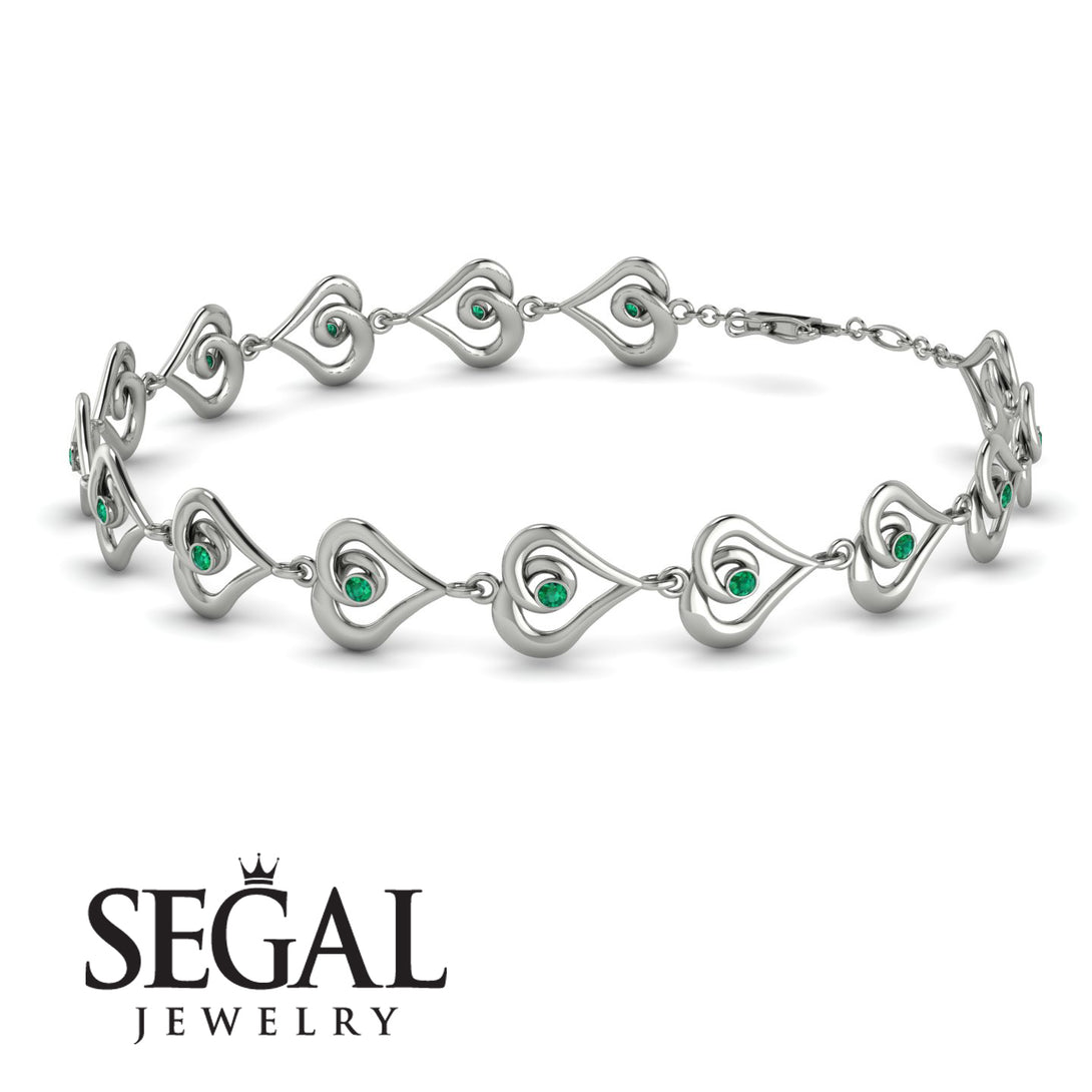 Heart Emerald Bracelet - Martha No. 6