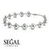 Heart Emerald Bracelet - Martha No. 6