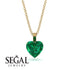 Heart Emerald Necklace - Noelle No. 19