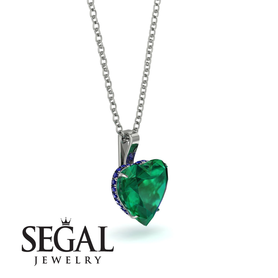 Heart Emerald Necklace - Noelle No. 66