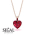 Heart Ruby Necklace - Noelle No. 56