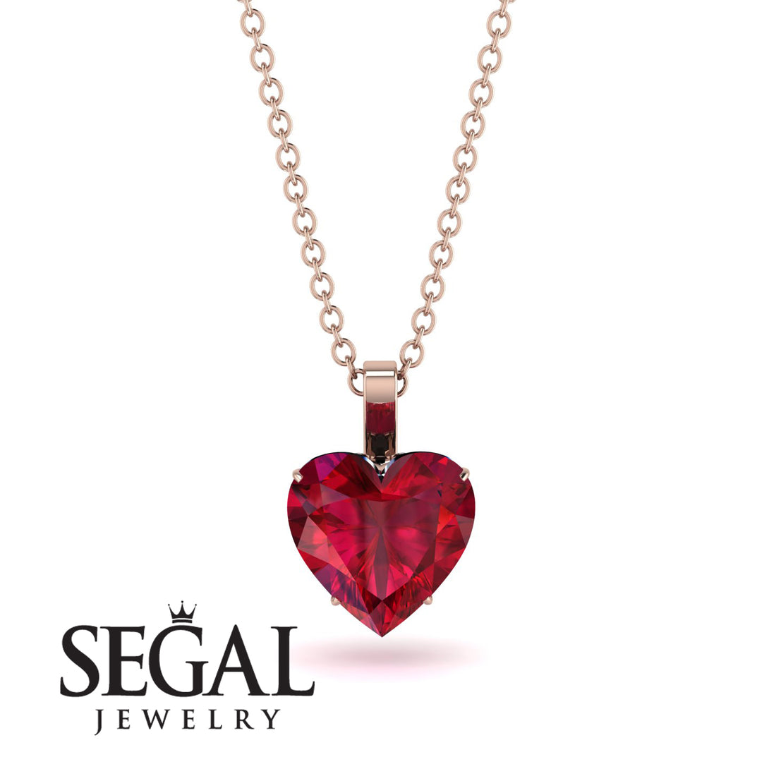 Heart Ruby Necklace - Noelle No. 41