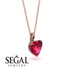 Heart Ruby Necklace - Noelle No. 11