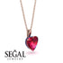 Heart Ruby Necklace - Noelle No. 71