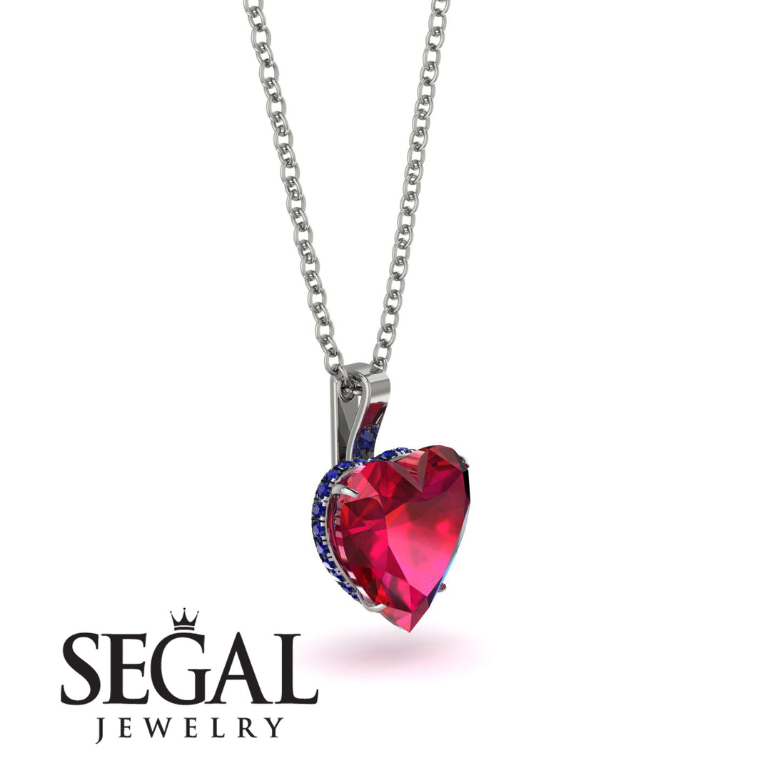 Heart Ruby Necklace - Noelle No. 72