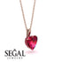 Heart Ruby Necklace - Noelle No. 56