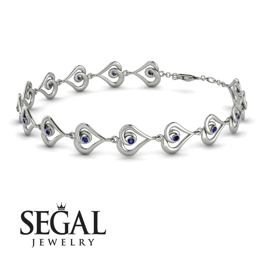 Heart Sapphire Bracelet - Martha No. 15