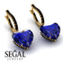 Heart Sapphire Earrings - Noelle No. 43
