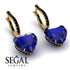 Heart Sapphire Earrings - Noelle No. 43