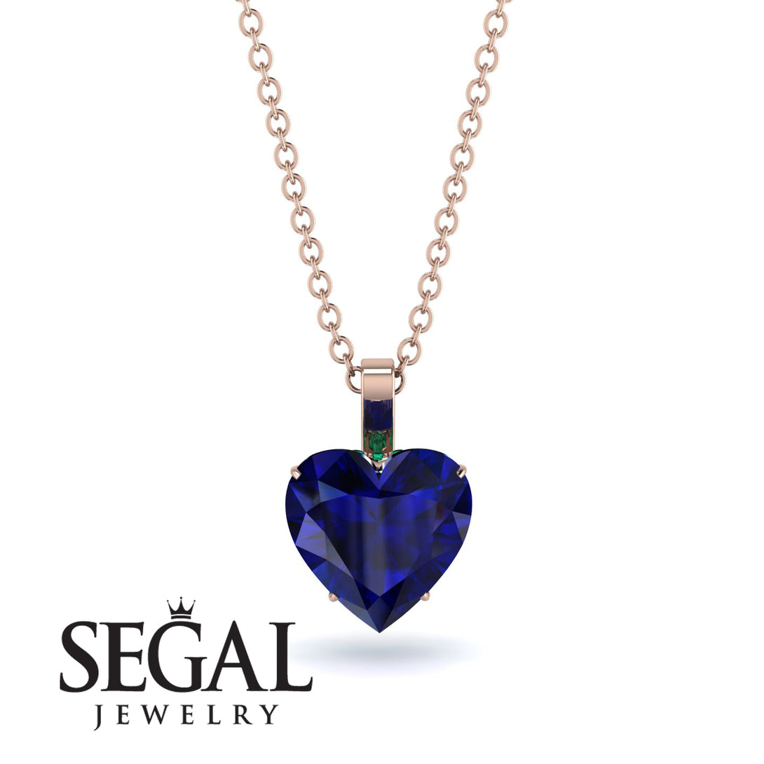 Heart Sapphire Necklace - Noelle No. 29