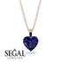 Heart Sapphire Necklace - Noelle No. 74