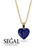 Heart Sapphire Necklace - Noelle No. 13