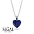 Heart Sapphire Necklace - Noelle No. 30