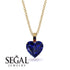 Heart Sapphire Necklace - Noelle No. 58