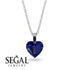 Heart Sapphire Necklace - Noelle No. 45