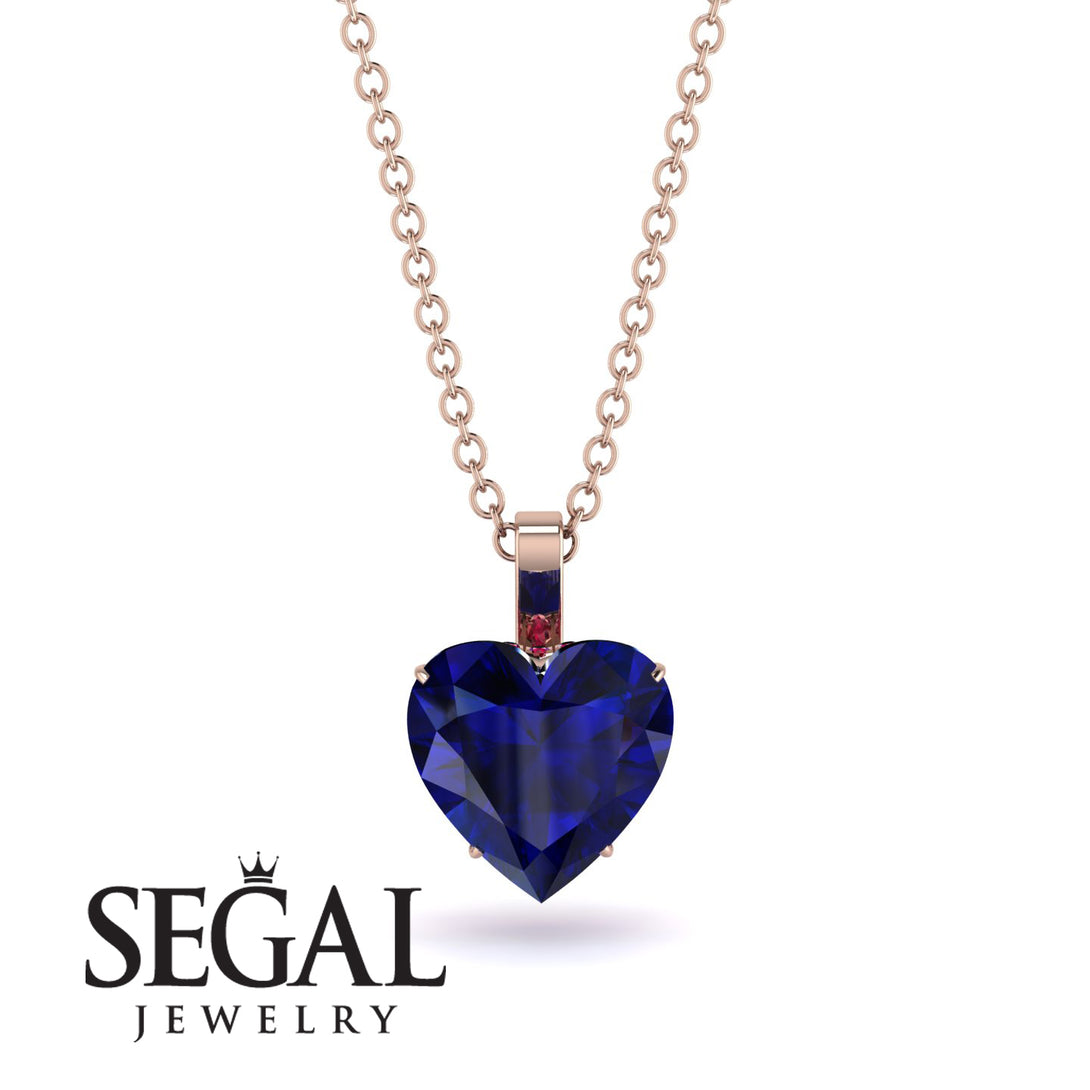 Heart Sapphire Necklace - Noelle No. 59