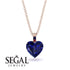 Heart Sapphire Necklace - Noelle No. 59