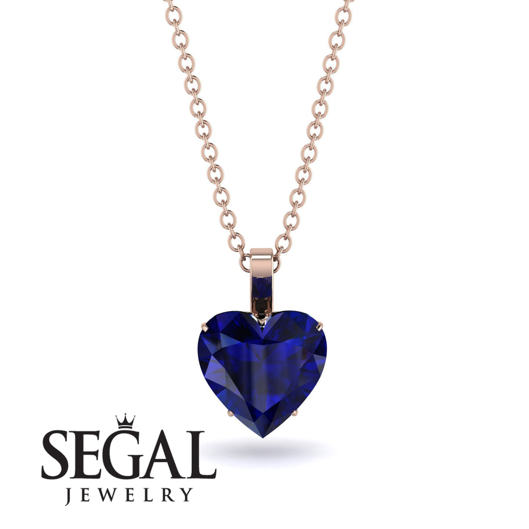Heart Sapphire Necklace - Noelle No. 44