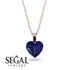 Heart Sapphire Necklace - Noelle No. 44