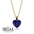 Heart Sapphire Necklace - Noelle No. 43