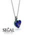 Heart Sapphire Necklace - Noelle No. 30