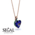 Heart Sapphire Necklace - Noelle No. 29