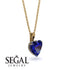 Heart Sapphire Necklace - Noelle No. 13